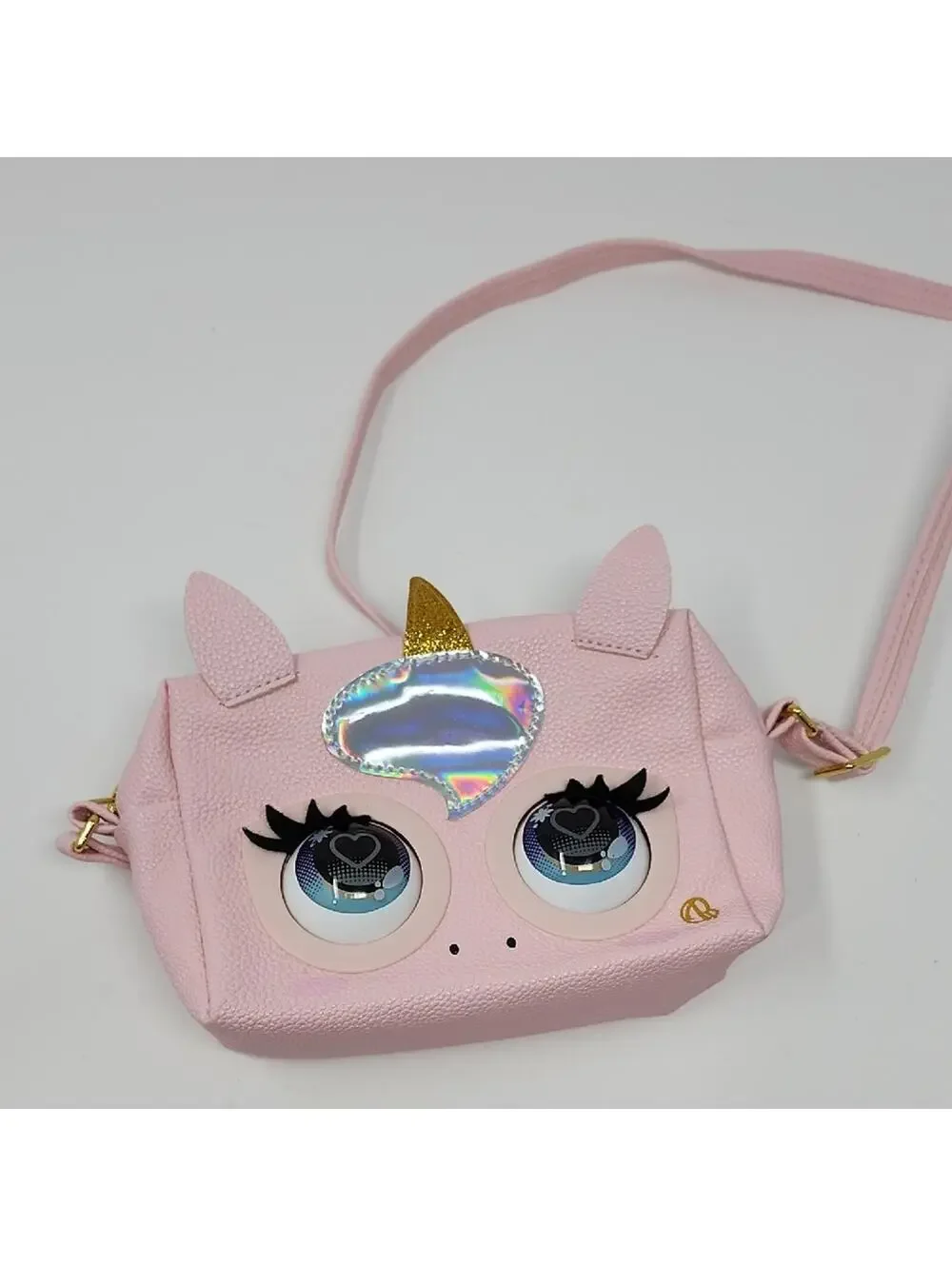 Blinking Charming Pink Unicorn Kids Crossbody Bag